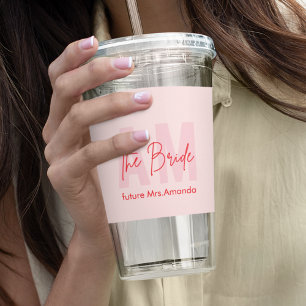 Moderne Minimal Bride Personalisiert Future Mrs. Acryltrinkbecher