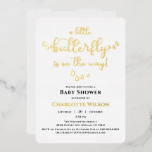 Moderne Minimal-Butterfly-Babydusche
