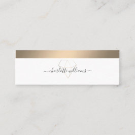 Moderne Minimal Diamant Salon Visitenkarte Busse