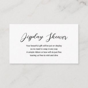 Moderne Minimal-Display-Dusche Einfache Babyparty Begleitkarte