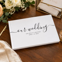 Moderne Minimal elegante, handgeschriebene Hochzei
