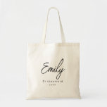 Moderne Minimal Elegante Piazza della Riforma Tragetasche<br><div class="desc">Personalisierte moderne Bridesmaid Tote Bag. Fügen Sie einfach Ihren individuelle Name und das Jahr zu dieser einfachen,  modernen Tasche. Ein perfektes Geschenk für Familie und Freunde.</div>