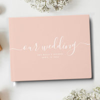 Moderne Minimal elegante Rosa-Hochzeit