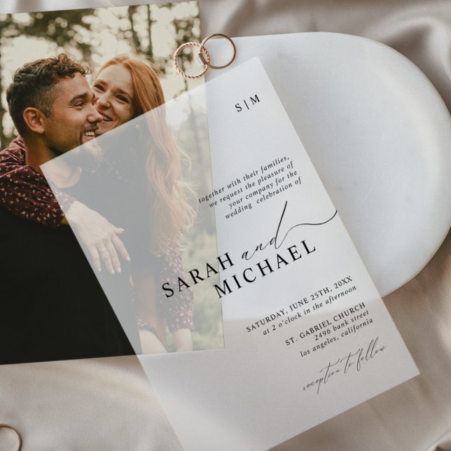 Moderne Minimal elegante, saubere Script-Foto Hoch (Von Creator hochgeladen)