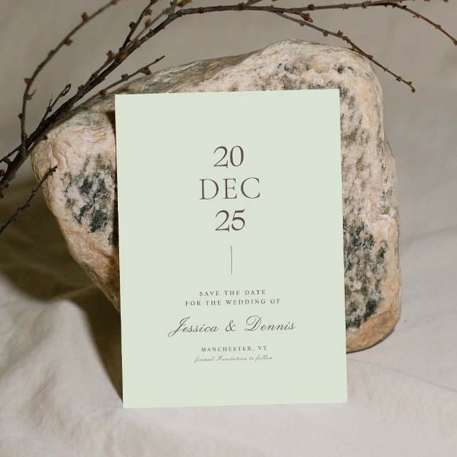 Moderne Minimal elegante Script-Szene Save the Dat Einladung (Von Creator hochgeladen)