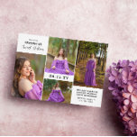 Moderne Minimal-Foto Collage 16 . Geburtstag Einladung<br><div class="desc">Moderne und minimalistische Sweet 16 Einladung mit einer Foto-Collage von vier Fotos des hübschen Geburtstagsmädchens. Fügen Sie die Sweet 16 Einladung Formulierung in einem sauberen,  einfachen Typografie-Design,  zwischen den Fotos der Sweet 16 Jahre verteilt.</div>