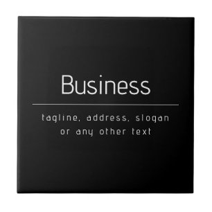 Moderne Minimal Geschäftsname & andere Information Fliese