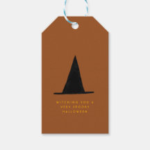 Moderne Minimal glücklich scharf Halloween Hexenhu