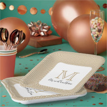 Moderne Minimal Gold Elegante Monogramm