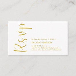 Moderne Minimal, Goldene Schrift, UAWG Response Begleitkarte