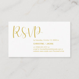 Moderne Minimal, Goldene Schrift, UAWG Response Begleitkarte