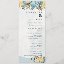 Moderne Minimal-Hochzeitsprogramme