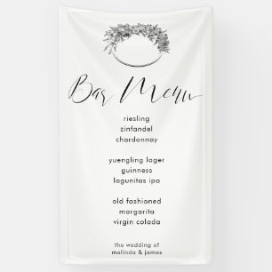 Moderne Minimal-Kalligrafie Ihr eigenes Hochzeitsl Banner