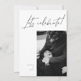 Moderne Minimal-Kalligraphie Post Wedding Party