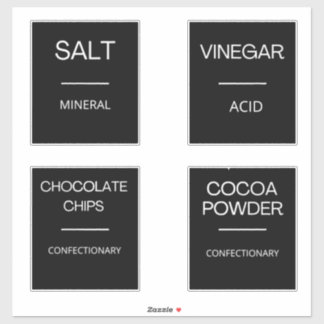 Moderne Minimal Küchenpantry-Speicherplatten Aufkleber