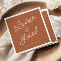 Moderne Minimal Minimalistisch Brown Boho Hochzeit