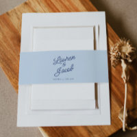 Moderne Minimal Minimalistische Blaue Hochzeit