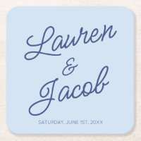 Moderne Minimal Minimalistische Blaue Hochzeit