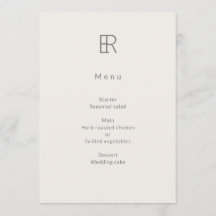 Moderne Minimal Monogramm Hochzeit