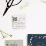 Moderne Minimal-QR-Karte für Elfenbein Begleitkarte<br><div class="desc">Design,  um die Carolina Collection zu ergänzen. Mit einer einzigartigen Schrift-Typografie mit einer modernen Touch in Elfenbein / Creme. Weitere passende Stücke in der Sammlung.</div>