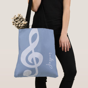 Moderne Minimal Soft Pastel Blue Music Symbol Name