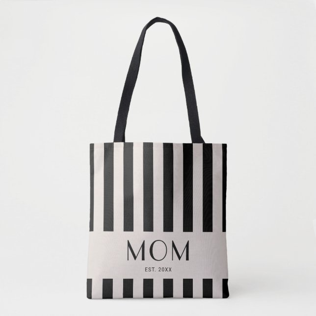 Moderne Minimal Streifen Mom Etabliert (Vorderseite)