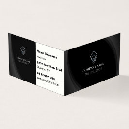 Moderne Minimal Typografie Black Visitenkarten