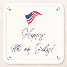 Moderne Minimal-US-Flagge 4. Juli Party