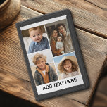 Moderne Minimal White 4 Foto Collage Tri-fold Geldbeutel<br><div class="desc">Ein modernes Design mit dem Foto Raster macht dies zu einem einfachen Design. Eine einzigartige Möglichkeit,  Erinnerungen zu erfassen und mit Freunden und Familie zu teilen.</div>