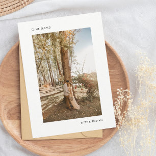 Moderne Minimal wir haben Hochzeitsankündigung gel Ankündigung