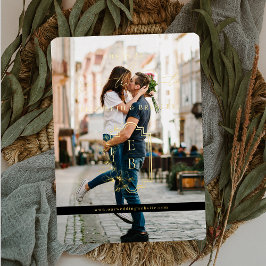 Moderne Minimal zeitgenössisch | FOTO SAVE THE DAT Folieneinladung