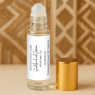 Moderne minimale 10 ml Parfüm Roller Flaschen Labe Aufkleber