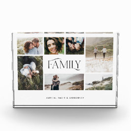 Moderne minimale 7-Foto-Familie elegant Fotoblock