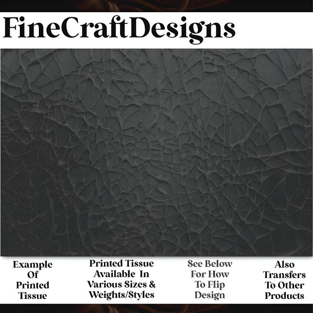 Moderne minimale Abstrakte Black Web AE3 Decoupage Seidenpapier (Von Creator hochgeladen)