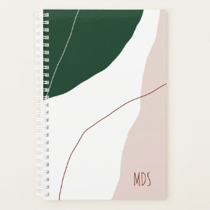 Moderne minimale abstrakte geometrische Pastellfar Planer