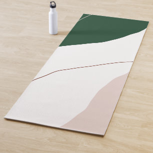 Moderne minimale abstrakte geometrische Pastellfar Yogamatte