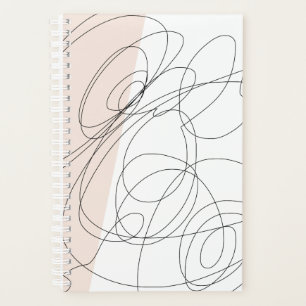 Moderne minimale abstrakte Skriptlinien-Kunst Planer