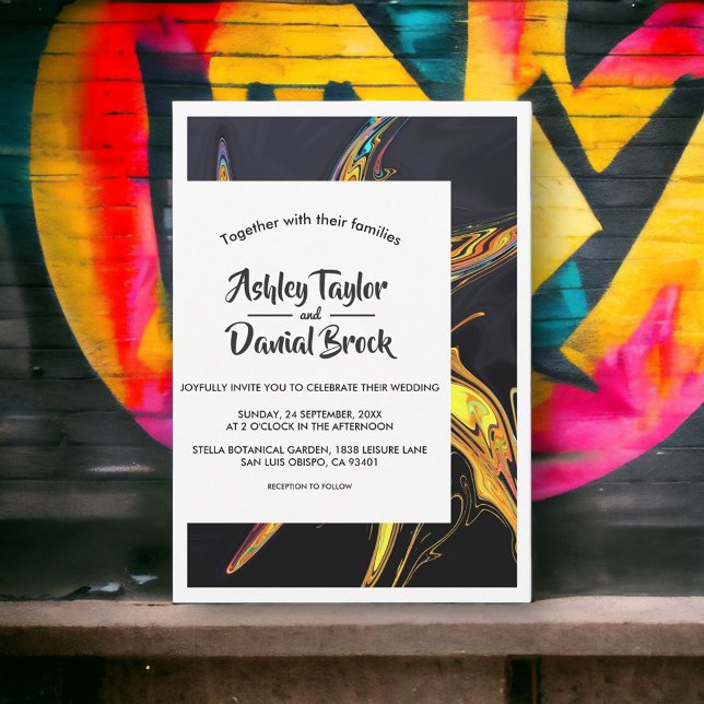 Moderne Minimale Abstrakte Typografie Elegante Hoc Einladung (Von Creator hochgeladen)