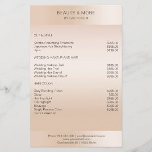 Moderne minimale Beige Hautfarbe Flyer