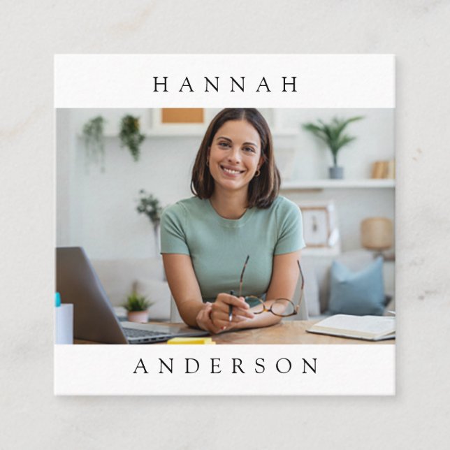 Moderne minimale Berufliche Visitenkarte (Vorderseite)