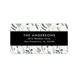 Moderne minimale botanische elegante Eukalyptus sc Adressaufkleber