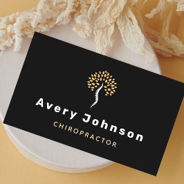 Moderne Minimale Chiropraktikerin Chiropraktische  Visitenkarte