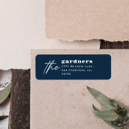 Moderne minimale elegante Typografie Familie blau