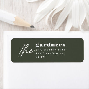 Moderne minimale elegante Typografie-Familie grün