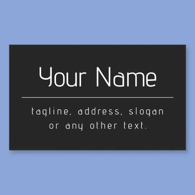 Moderne minimale Firmennamen und andere Informatio Rechteckiger Aufkleber (Von Creator hochgeladen)