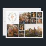 Moderne minimale Foto Collage Weihnachten elegant<br><div class="desc">Nutcracker Aquarell botanische niedliche Weihnachtsfeiertage Design</div>