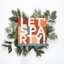 Moderne minimale gelassen Party fett grafisch