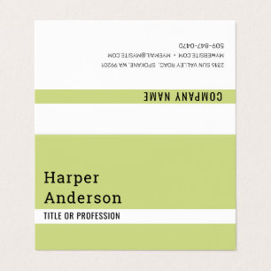 Moderne minimale Green Business Cards Visitenkarten
