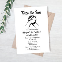 Moderne minimale Hände Grau Joint Geburtstag