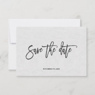 Moderne Minimale Handschrift Save the Date